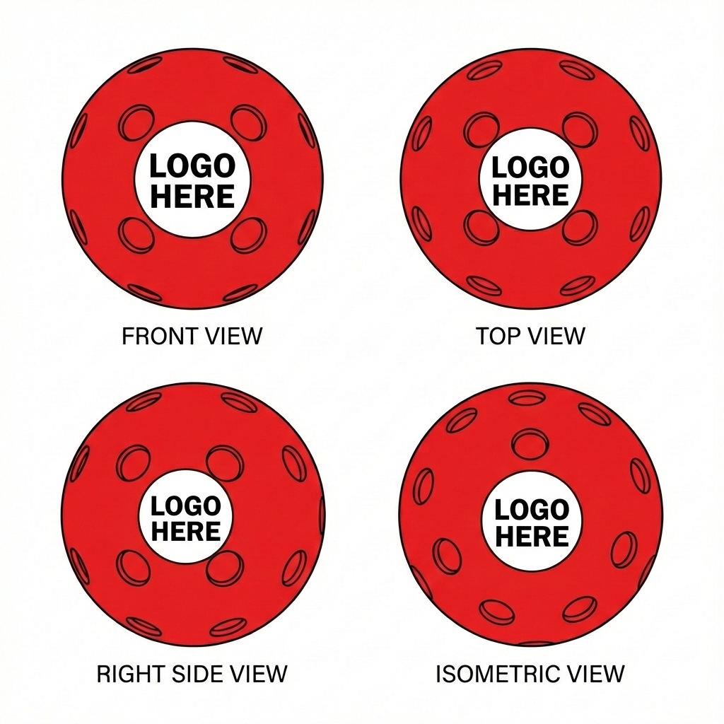 PrecisionPlay Dual-Pattern Pickleballs