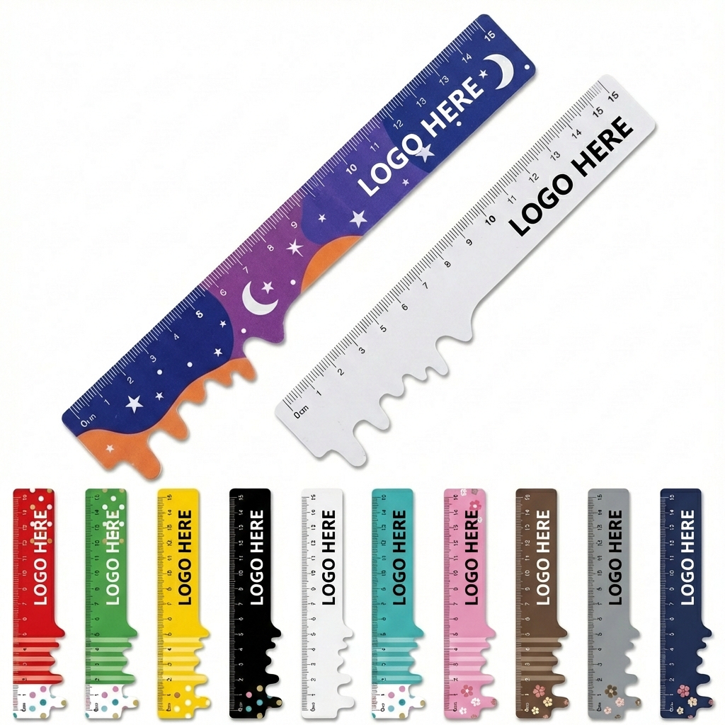 Celestial & Floral Pattern Decorative Ruler Set