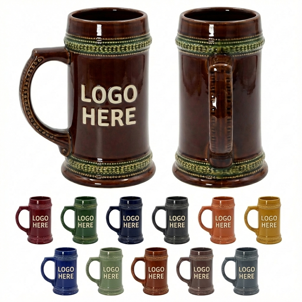 Personalized 18.5oz Classic Ceramic Beer Tankard