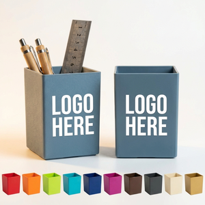 Pastel Square Desk Organizer for Pens & Brushes