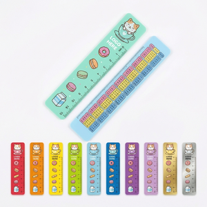 Study Buddy Illustrated Ruler with Multiplication Chart